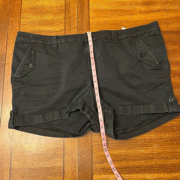 TORRID Plus Size 28 Twill Military Cargo Shorts Dark Cotton Blend - Picture 8 of 13